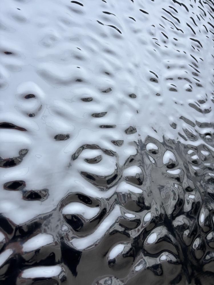 Panel ścienny z włókna bambusowego WPC Big Silver Wave 280 cm x 122 cm x 5 mm