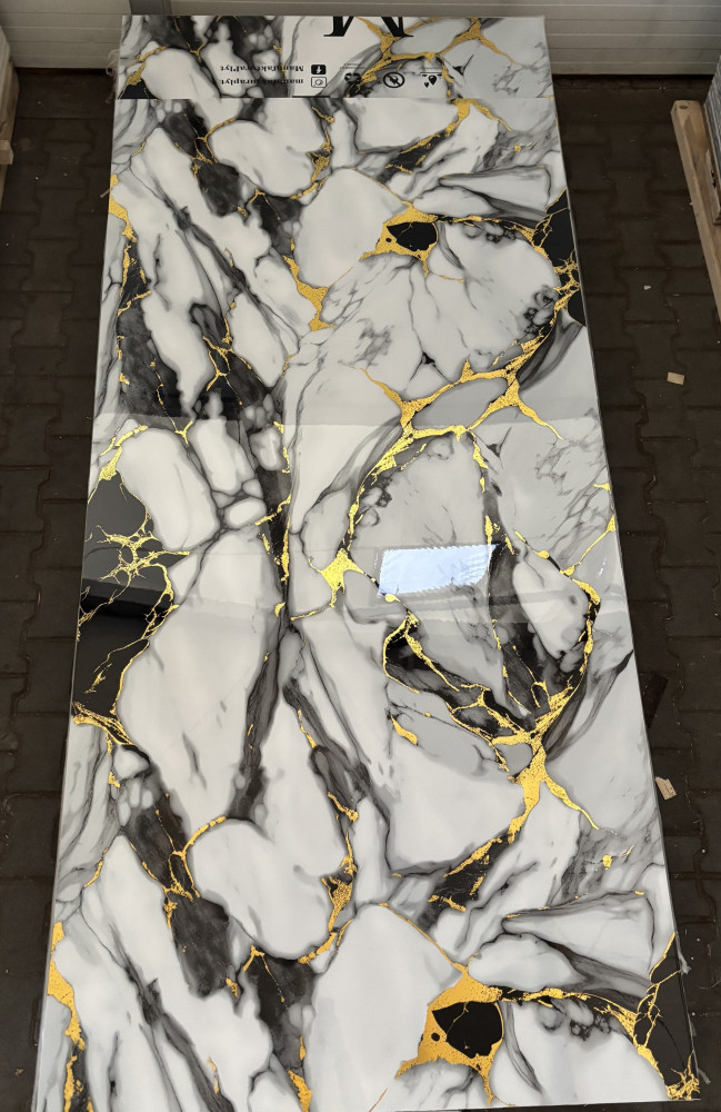 Imperial Gold Marble Połysk 280 cm x 122 cm