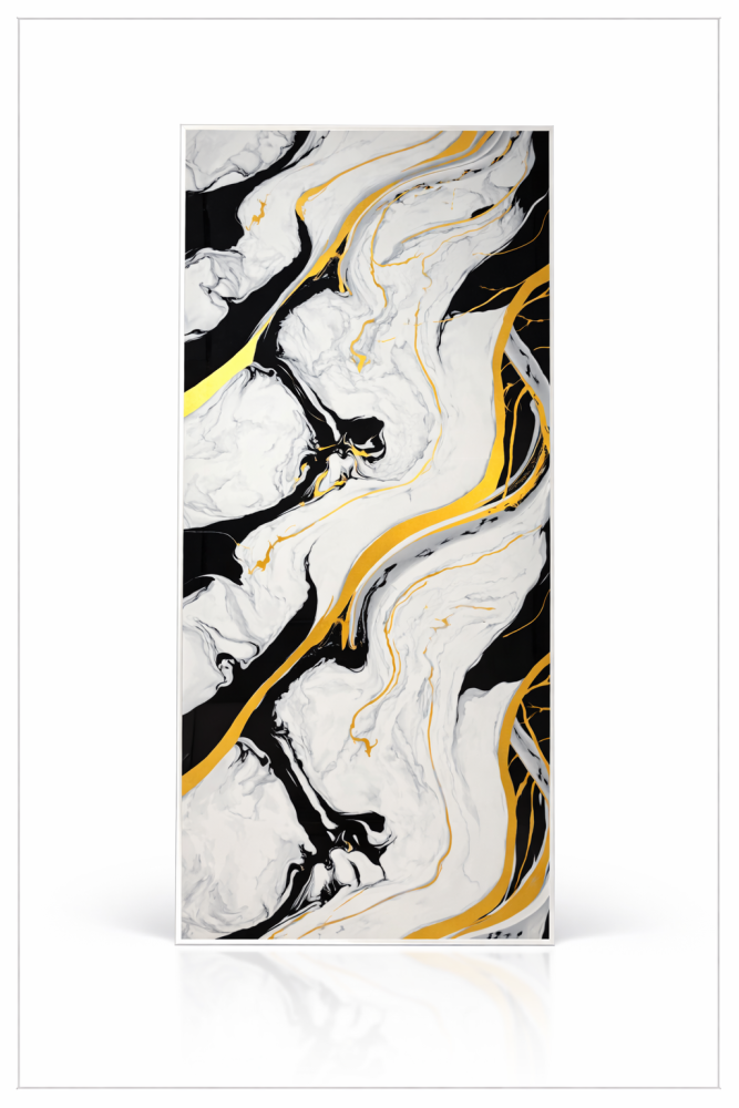 Black Gold Flow Połysk 280 cm x 122 cm