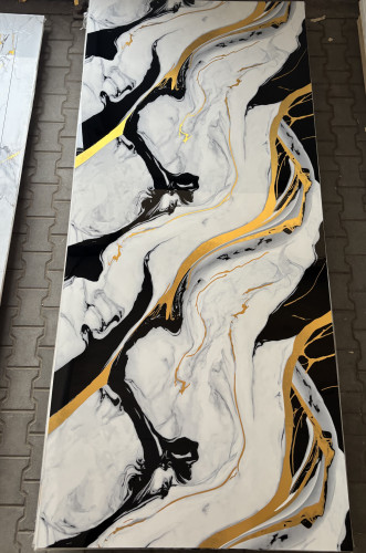 Black Gold Flow Połysk 280 cm x 122 cm
