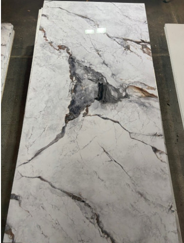 PVC, WPC, PCV, Płyta ścienna Burzowy marmur połysk 280 cm x 122 cm