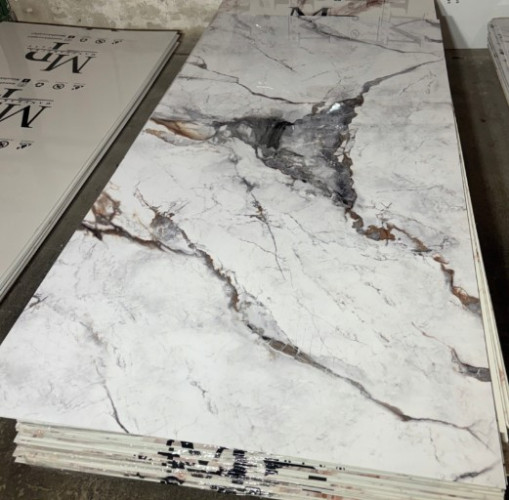 PVC, WPC, PCV, Płyta ścienna Burzowy marmur połysk 280 cm x 122 cm