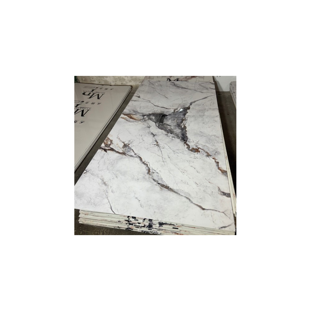 PVC, WPC, PCV, Płyta ścienna Burzowy marmur połysk 280 cm x 122 cm